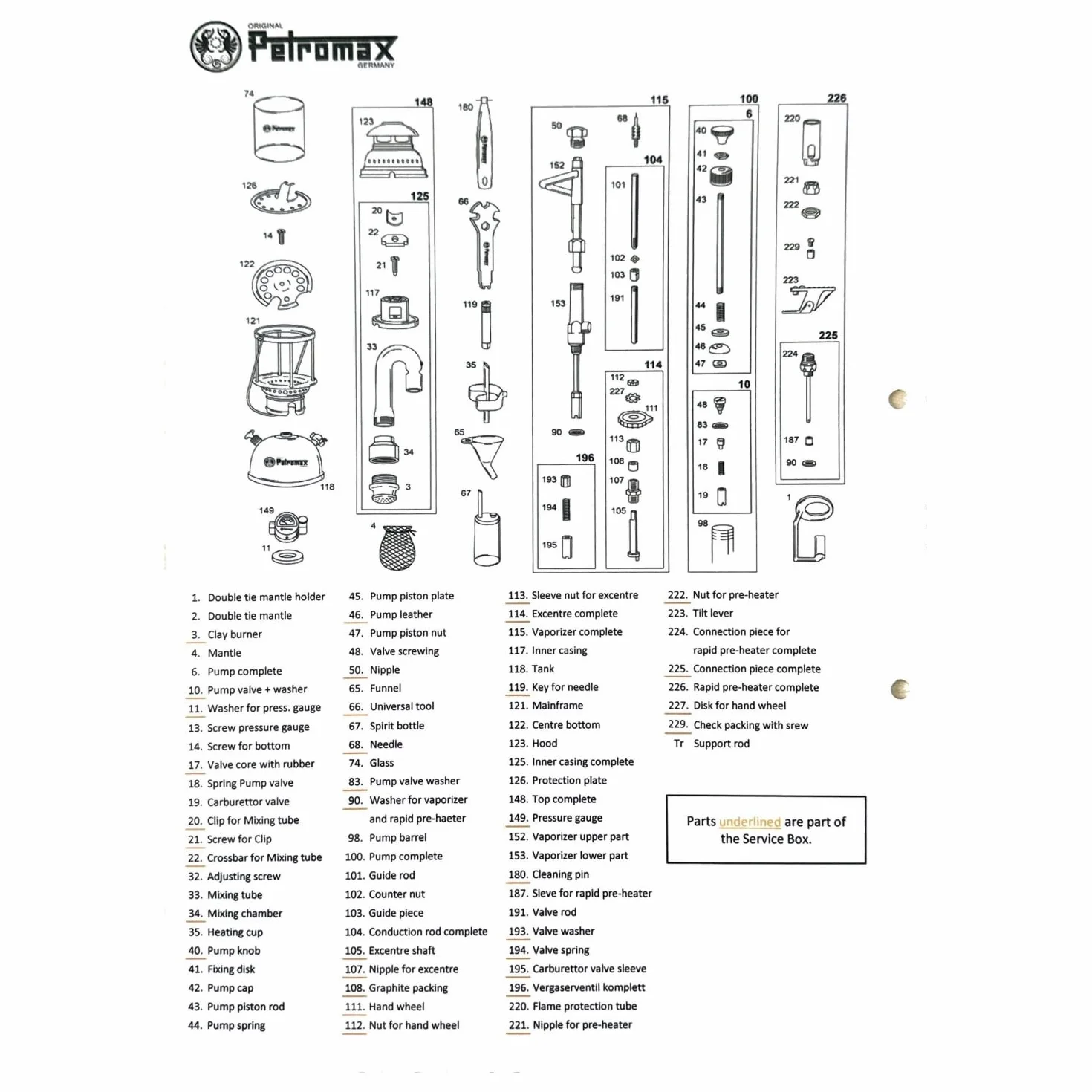 Petromax Reflektorschirme/Top-Reflektoren f?r Starklichtlampen (Messing, HK350/HK500)