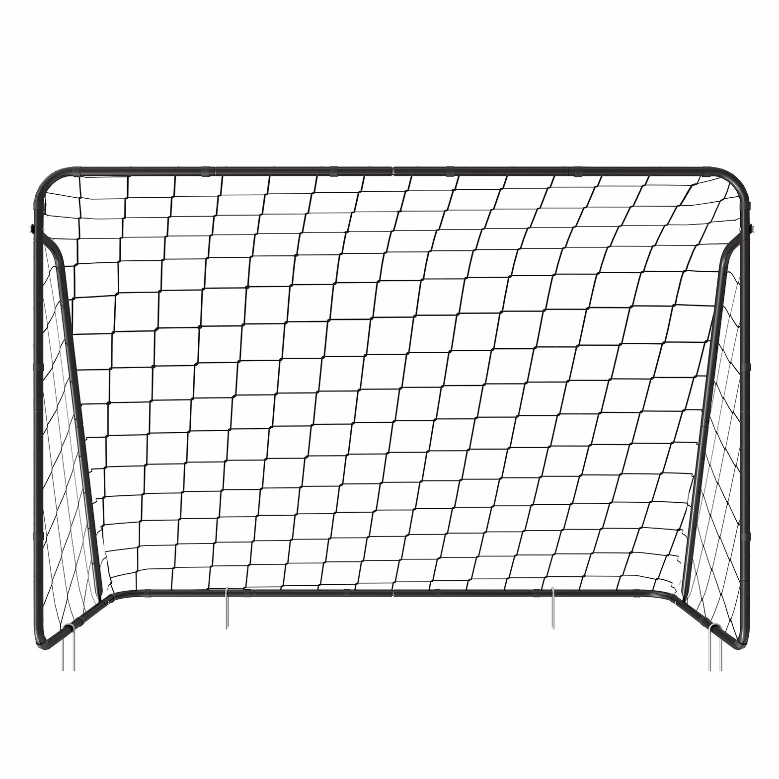 SONGMICS Fußballtor, Fußballnetz, schnelle Montage, für Garten, Hof, Park, Strand, Eisenrohre, PE-Netz