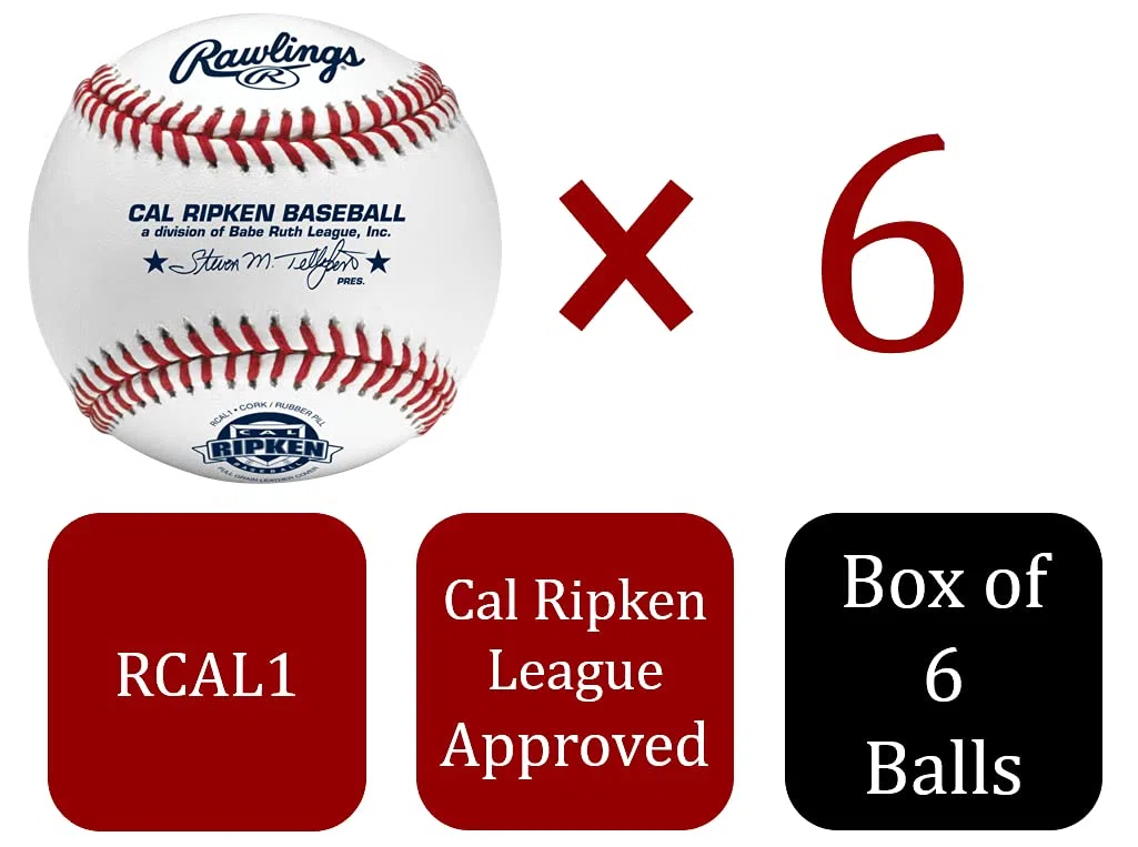 Rawlings | Cal Ripken Baseballs | Wettkampfqualität | RCAL1 | Jugend/14U | mehrere Zähloptionen