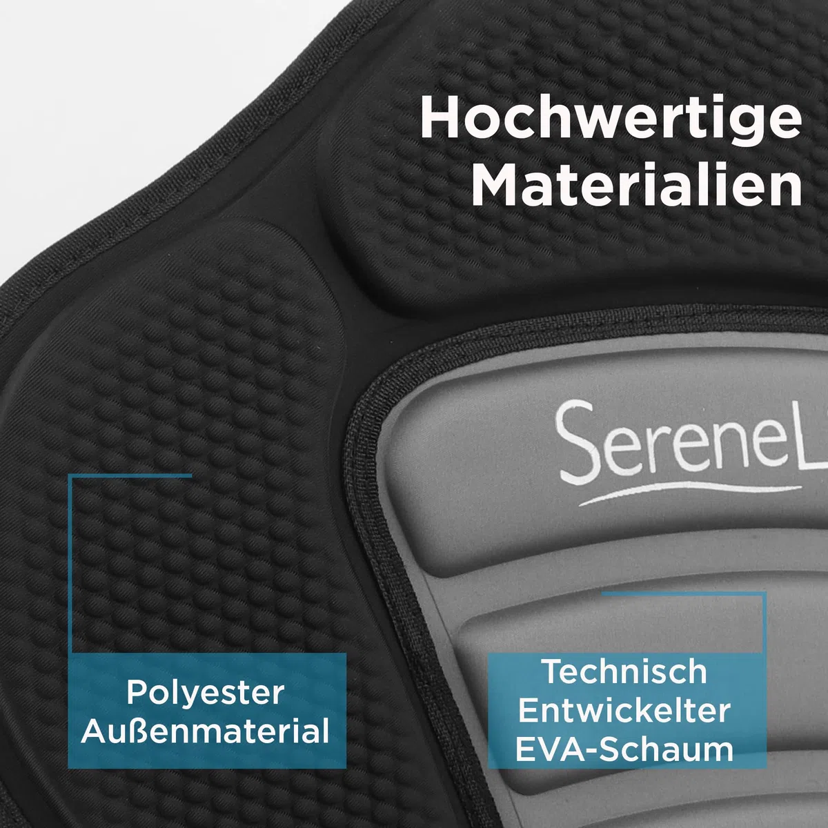 SereneLife Kajak Sitz geeignet auch als Sup Board Sitz, Schlauchboot Sitz & Surfboard Sitz – Verstellbare Kajaksitz mit Rückenlehne kompatibel als Stand Up Paddle Board, Kajak Aufblasbar & Ruderbooten