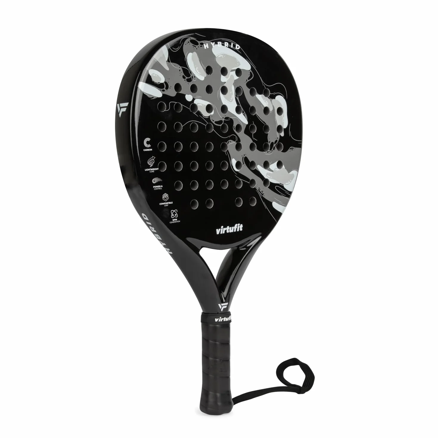 VirtuFit Padelschläger Serie - Hochwertiges Padel Racket für Anfänger und Fortgeschrittene – Optimale Balance aus Kontrolle, Komfort und Power