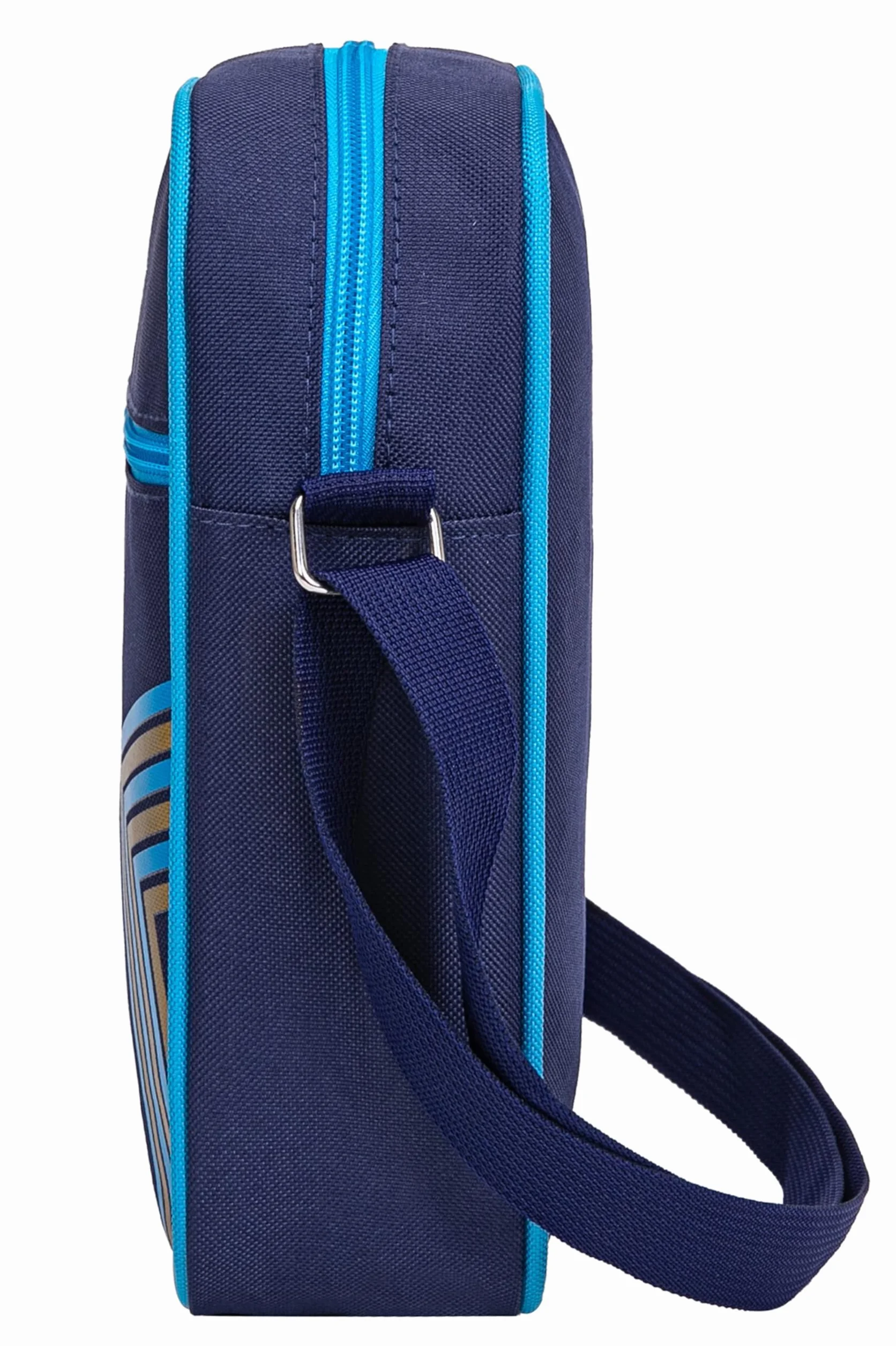OLYMPIQUE DE MARSEILLE Tasche für Erwachsene - Offizielle Kollektion, Einfarbig, Blu, 25 x 20 x 10 cm, Reißverschluss, Top Handle, Polyester 100%
