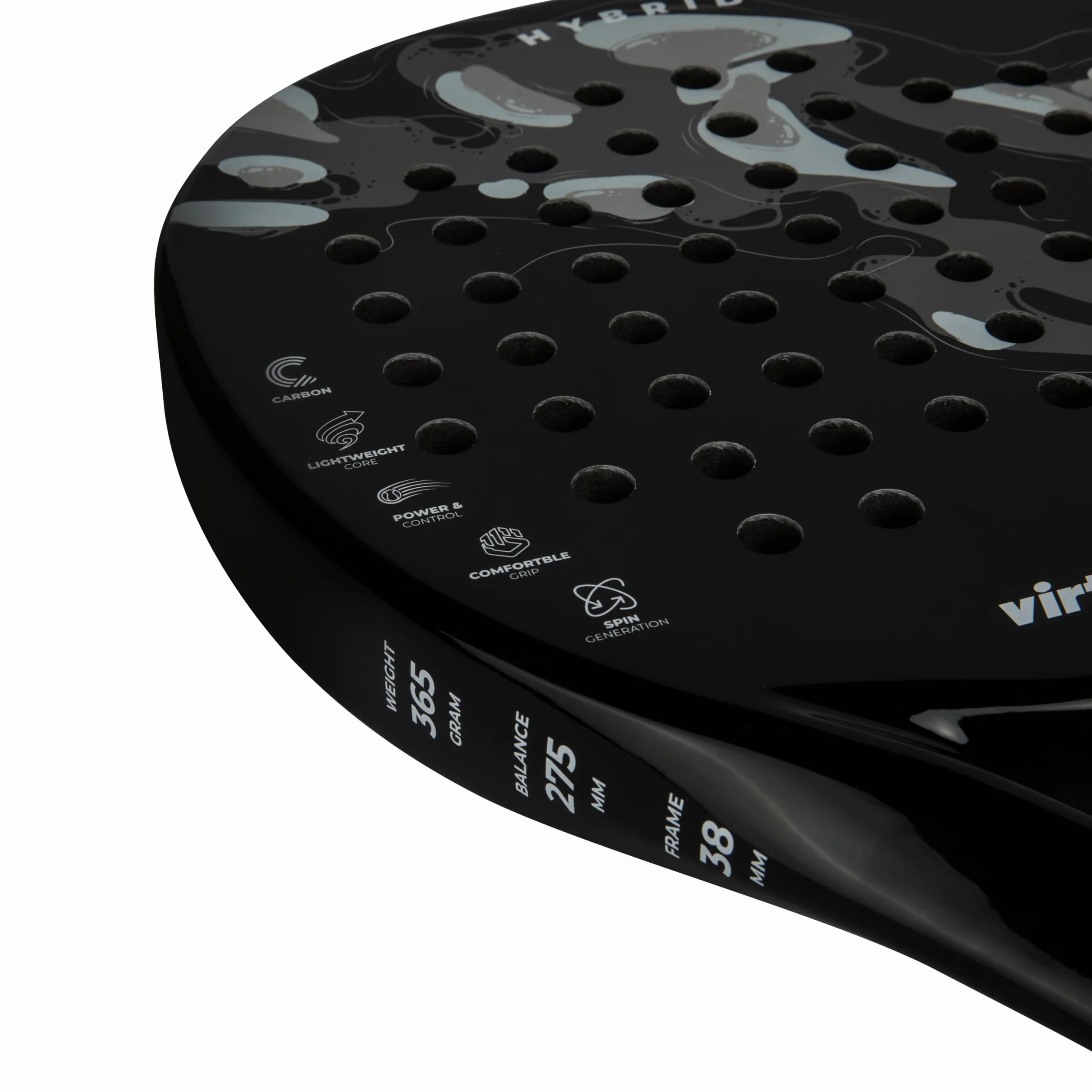 VirtuFit Padelschläger Serie - Hochwertiges Padel Racket für Anfänger und Fortgeschrittene – Optimale Balance aus Kontrolle, Komfort und Power