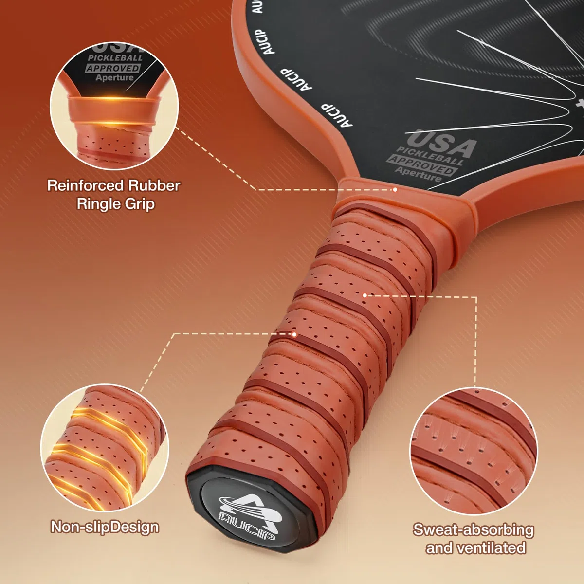 Pickleball Paddle, Pickleball Schläger Set - Fiberglas Oberfläche, 2 Rackets, 4 Bälle, 1 Tasche - Für Innen & Draußen Sport