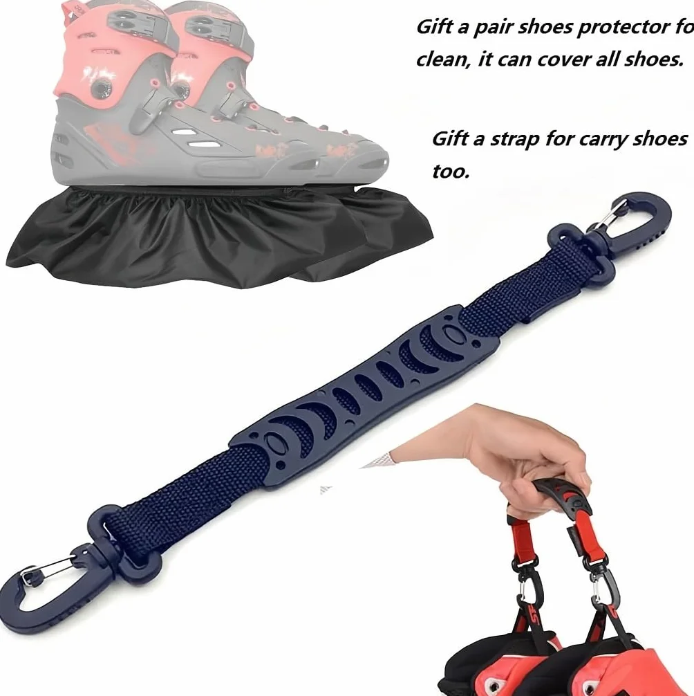 ZBH1985 Mehrfachfächer-Rollschuhrucksack zur Außenaufbewahrung von Inlineskates, Quad-Skates, Kunstlaufschuhen und Eisläufern