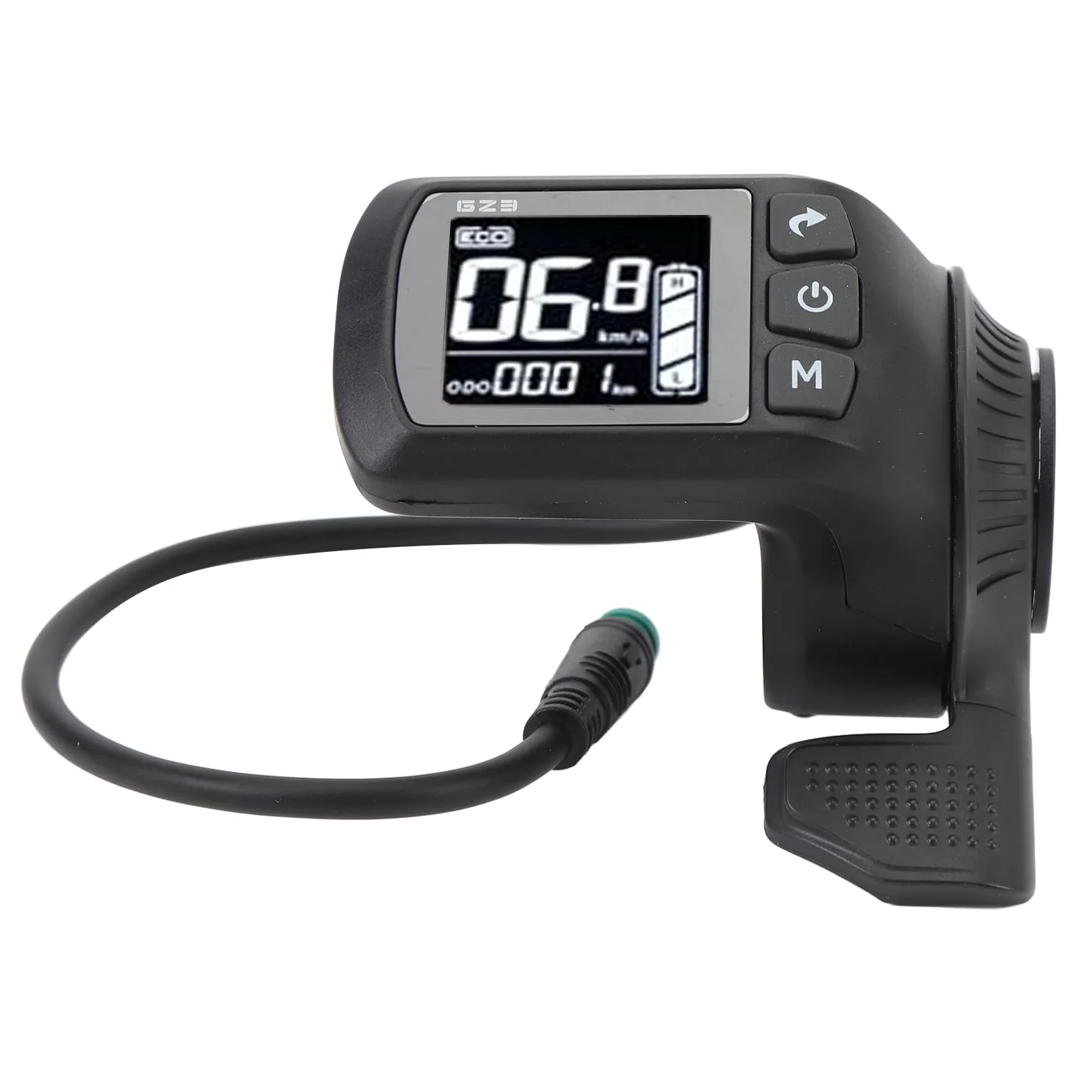 LCD-Display für Elektrofahrräder, Wasserdichter ABS-Hintergrundbeleuchtungsbildschirm mit 5-poligem Anschluss, für 24 V, 36 V, 48 V, 60 V, Elektrofahrräder, Roller
