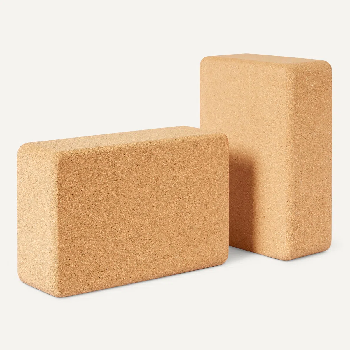 Amazon Basics Naturkork-Yogablock, 23 x 15 x 8 cm, 2er-Set