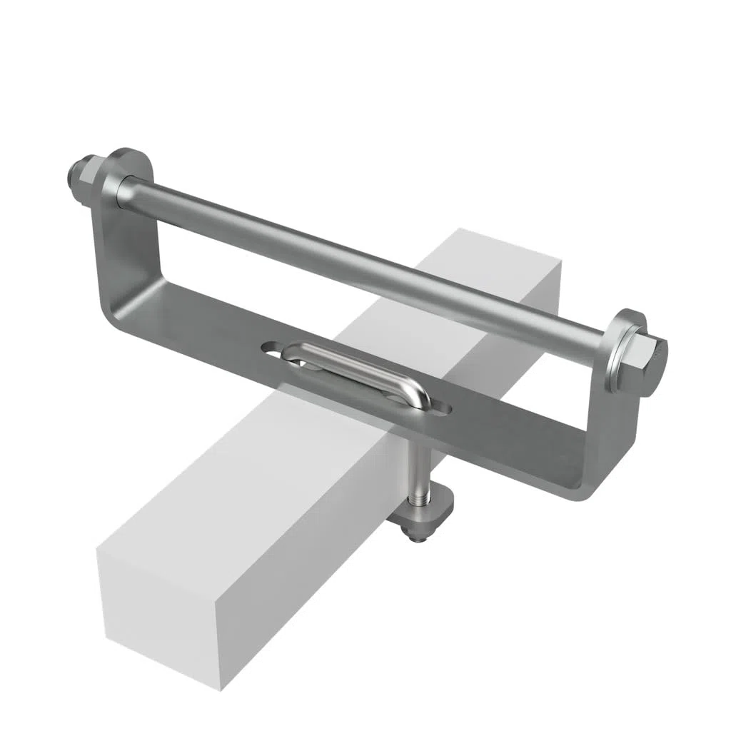 SUPROD Polyurethan Seitenrolle mit Halter Sliprolle Bootstrailer Sliphilfe verzinkt