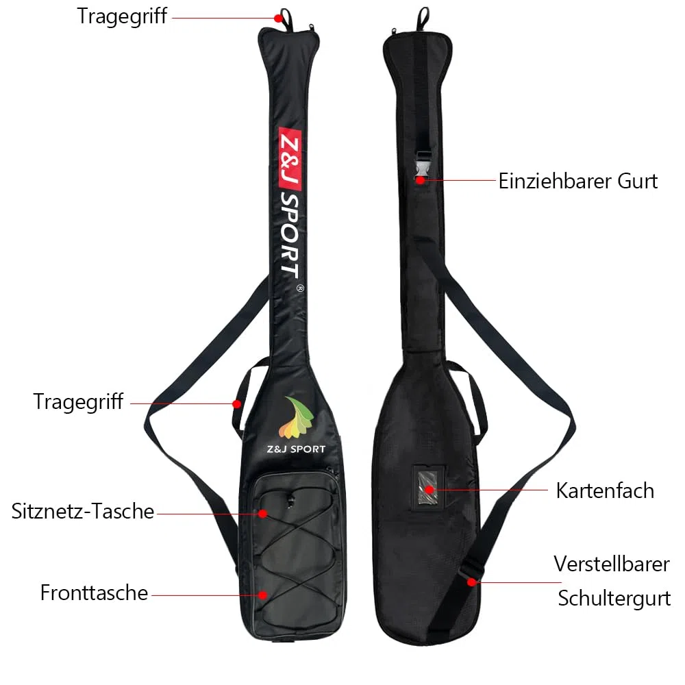 Z&J SPORT Drachenboot Paddel Tasche mit Sitz Netz Tasche große Kapazität wasserdicht Innenschicht