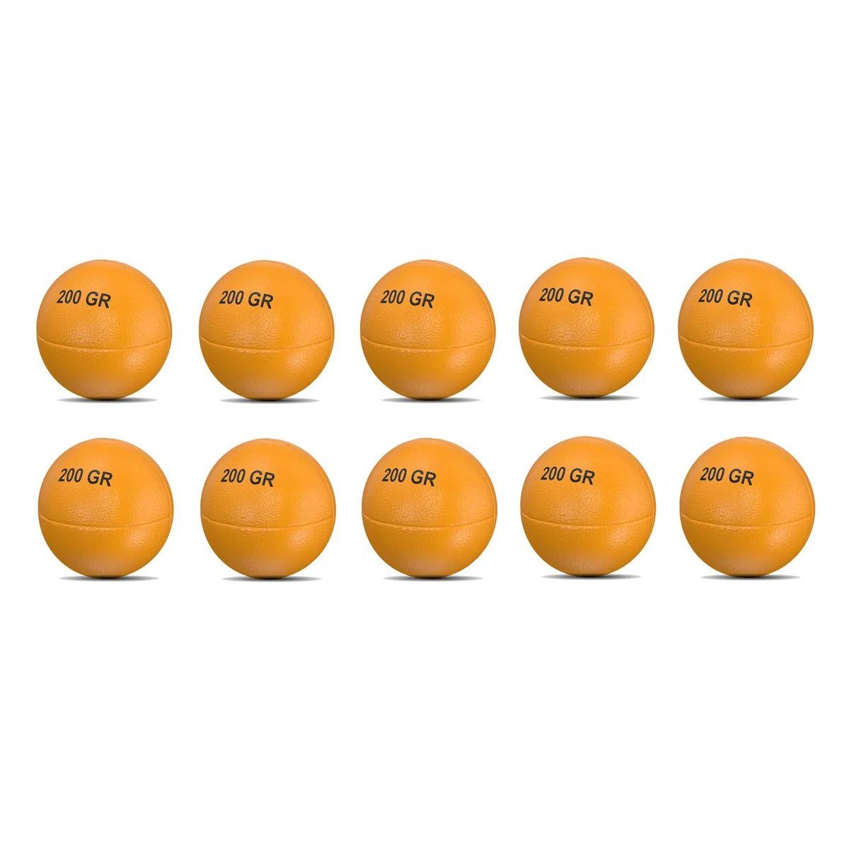 alpas 200g Schlagball 10er Set - Wurfball für Schule, Verein & Leichtathletik - Trainingsball für Weitwurf