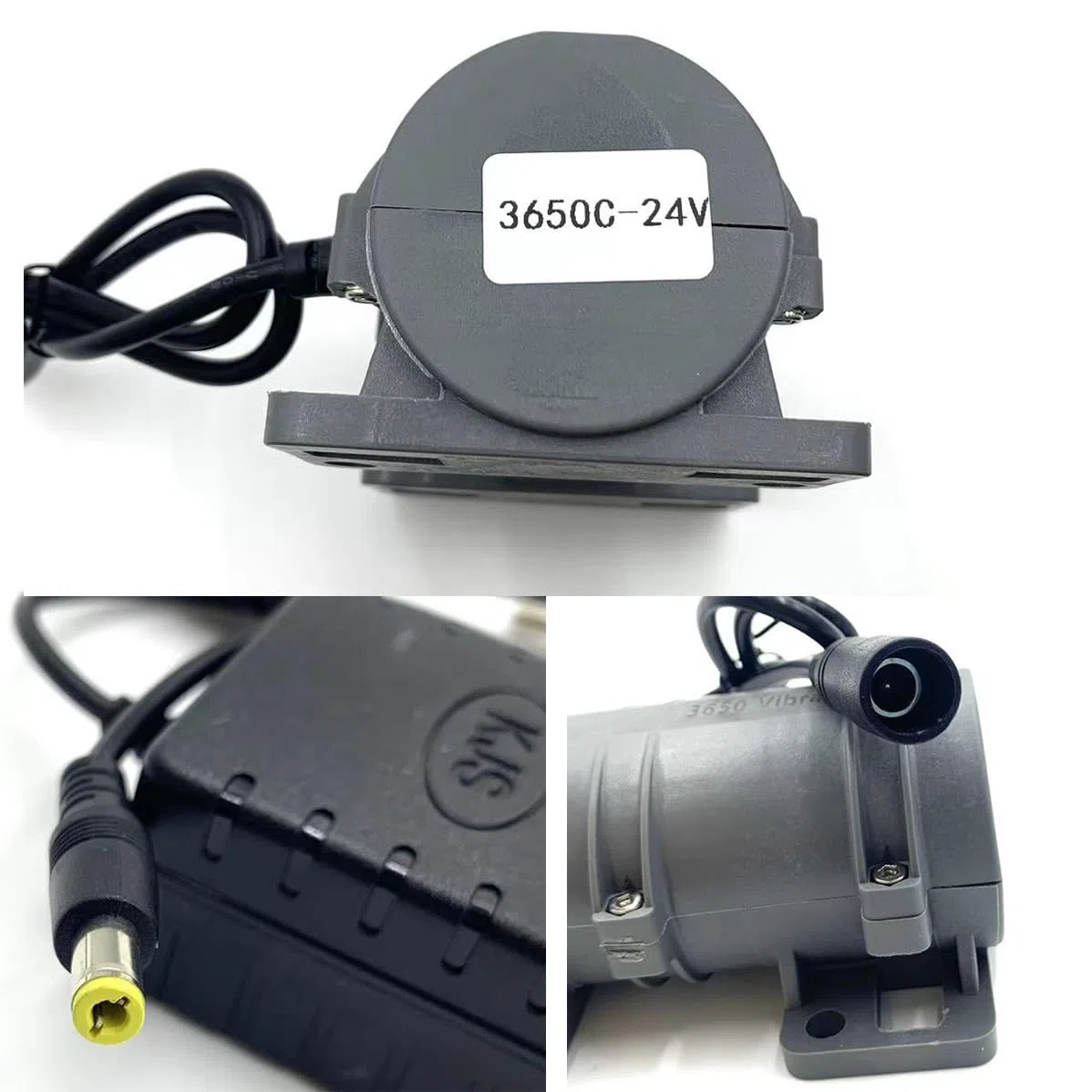 3800 RPM Mini Vibrationsmotor, DIY Tragbarer Massagegerät Vibrationsmotor Ersatzteile Einstellbarer Energiesparender Elektrischer Vibrationsmotor für Massagebett und Stuhl (DC 24V 0.3A 6W)
