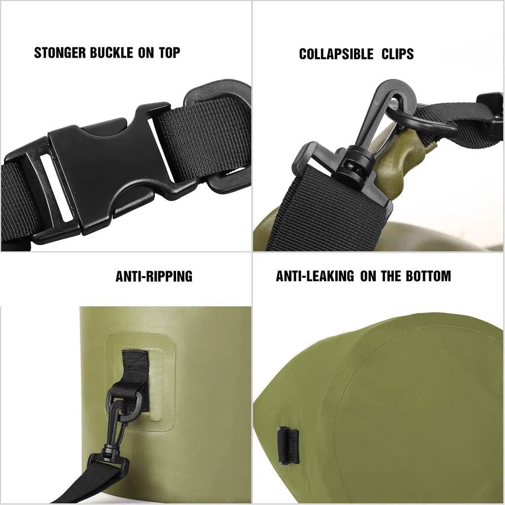 Unigear wasserdichte Beutel/Dry Bag (2L/5L/10L/20L/30L/40L) für Aktivitäten im Freien und Wassersport, Camping, Kajak, Angeln, mit Einer Wasserdichten Handytasche