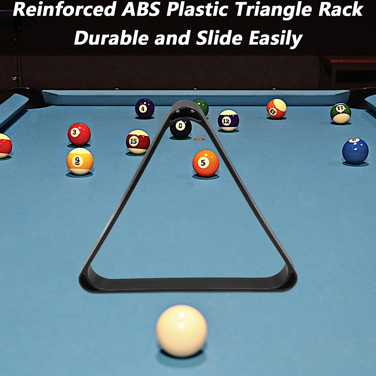 Billard Pool Bälle mit Queuekreiden, Triangle Ball Rack, Tip Ersatz und Tischspot Aufkleber, Billardtisch Zubehör
