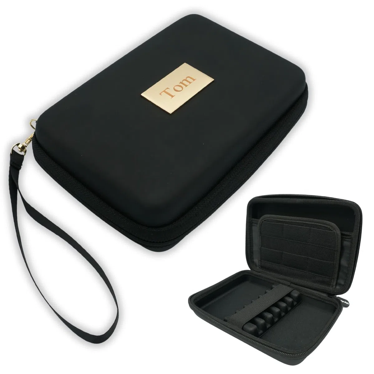 Personalisierte Dart Tasche zum selbst gestalten mit Namen | Darts Case mit Gravur für 6 Dartpfeile Aufbewahrung | Dart Etui zum Schutz von Dartpfeilen & Dart Zubehör Personalisieren
