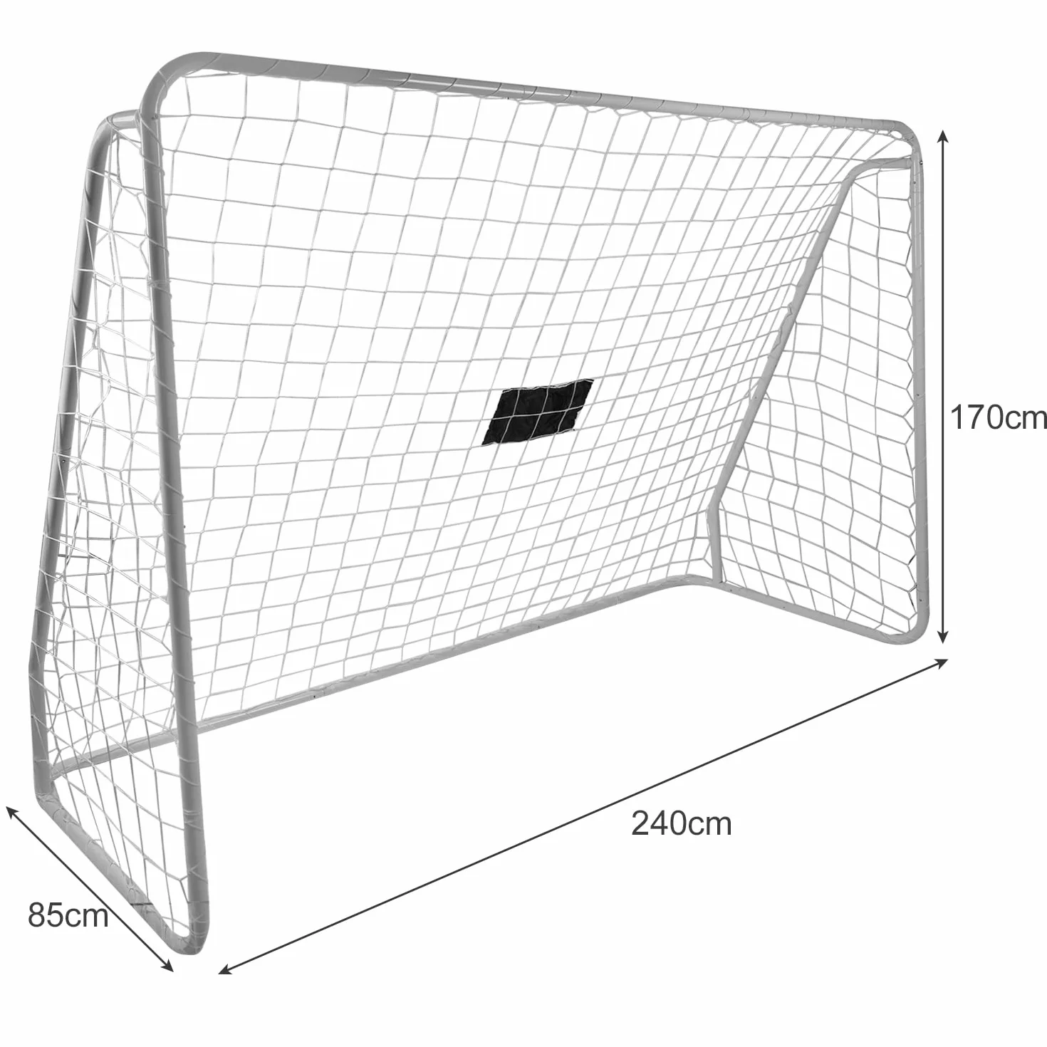TRIZAND Fußballtor mit Torwand 170x240x85 cm Training für Garten Kinder 21268