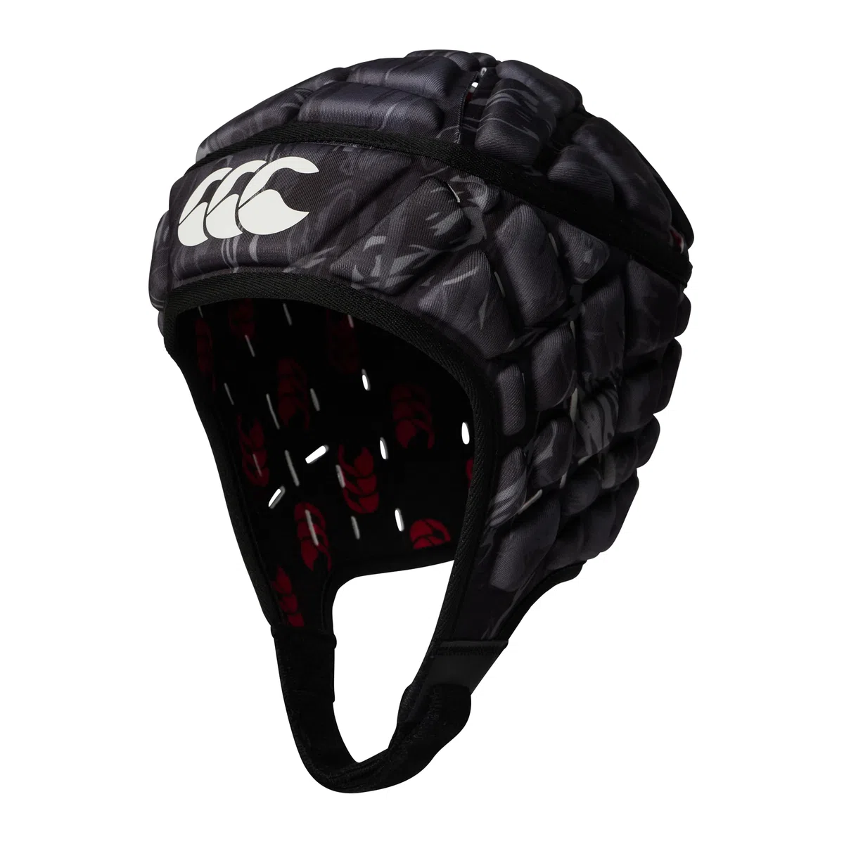 Canterbury Erwachsene Unisex Force Raze Headguard Kopfschutz, Black-Grey Camo, M