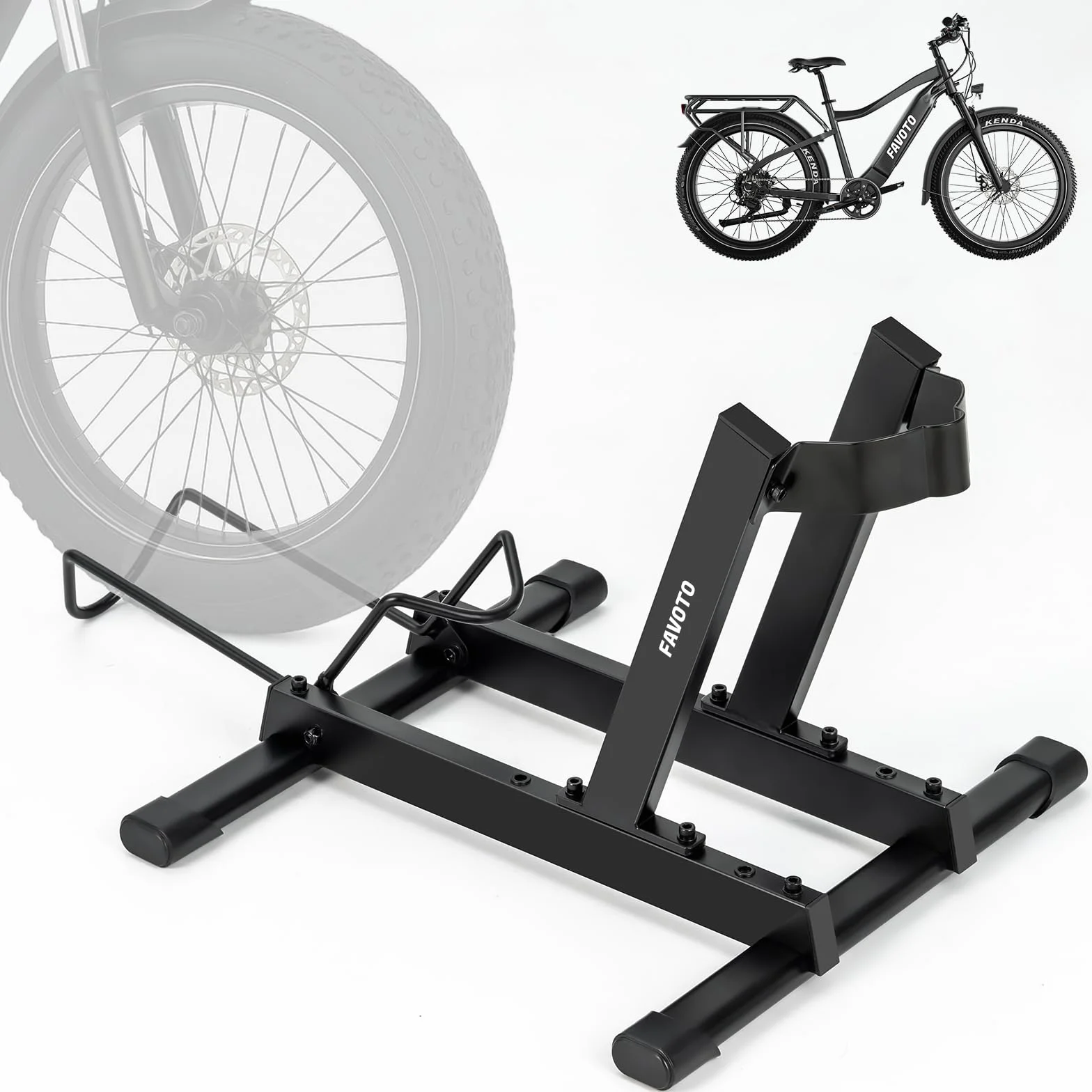 Favoto E-bike Fahrradständer Rennrad Fahrradhalter - fahrradständer Boden für Elektrofahrräder und Fahrräder 20-29 Zoll Maximalgewicht 38kg