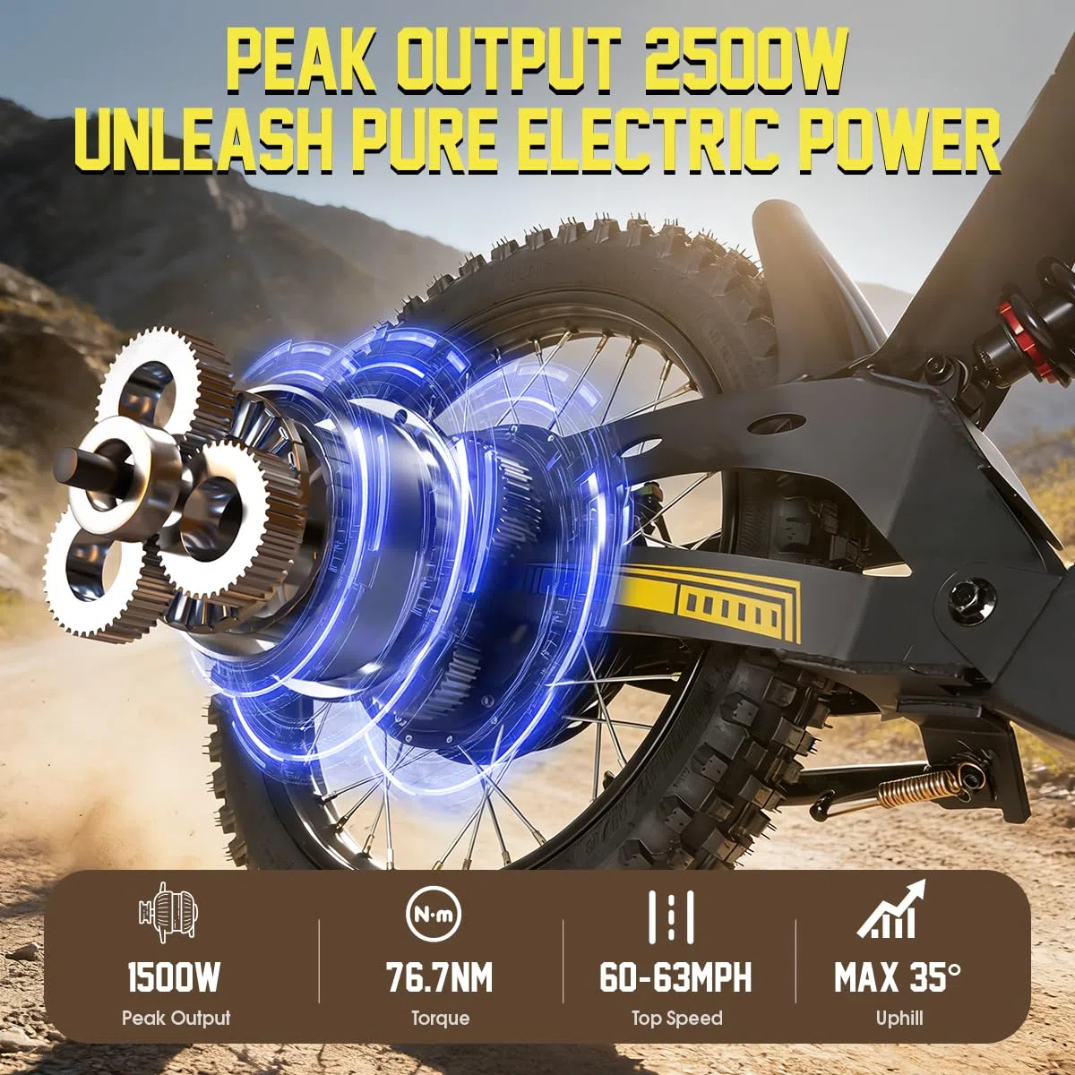 V9 Elektromotorrad für Erwachsene, Akku 48 V, Autonomie 60 km, Räder mit 17 Zoll, Aluminiumrahmen, Motocross, Erwachsene, Drehmoment 80 Nm, doppelte Federung
