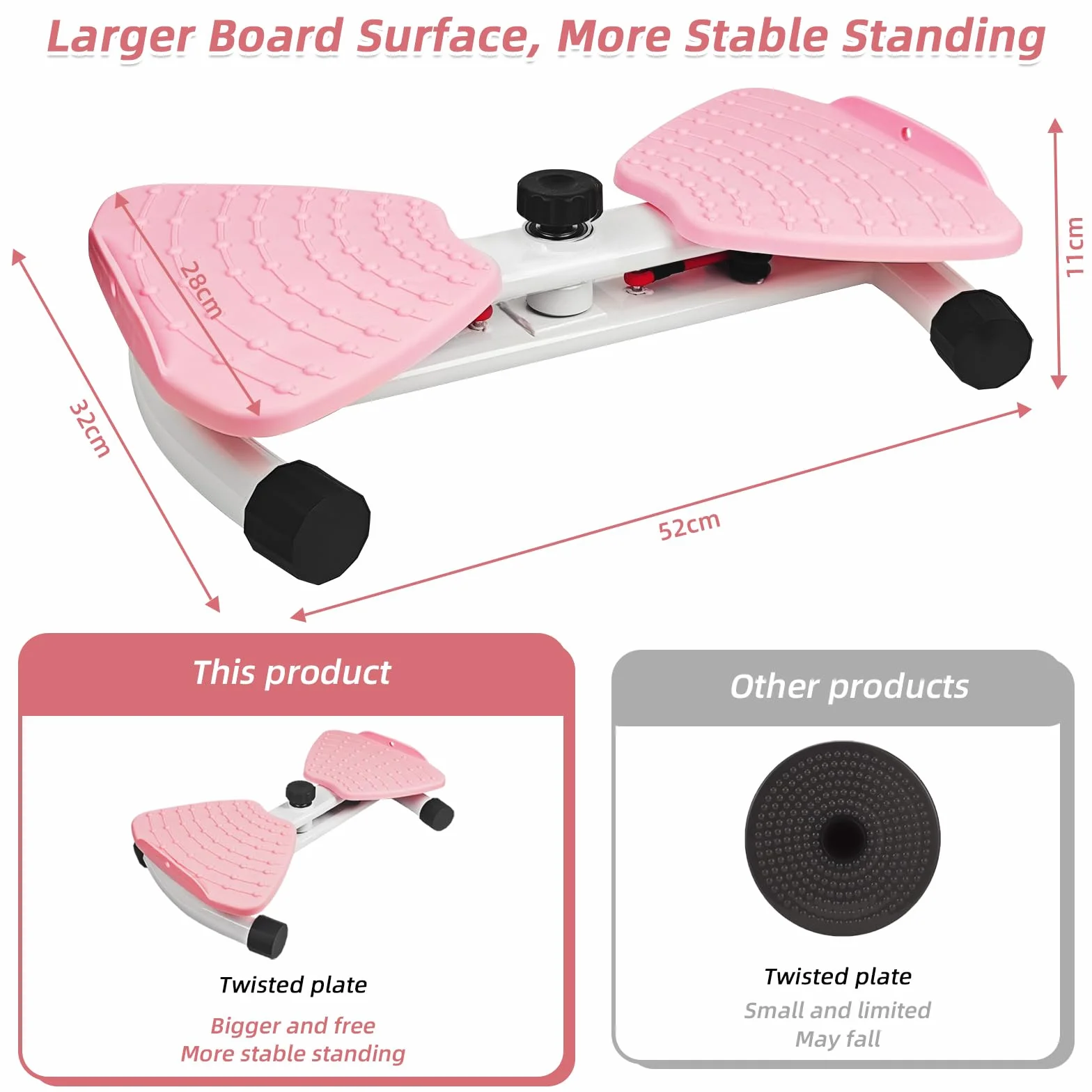 Waist Twister Machine, Taillentwister mit Kordelzug, Twist Waist Disc Board, Fitnessgeräte für Zuhause, Taillendrehmaschine für Frauen