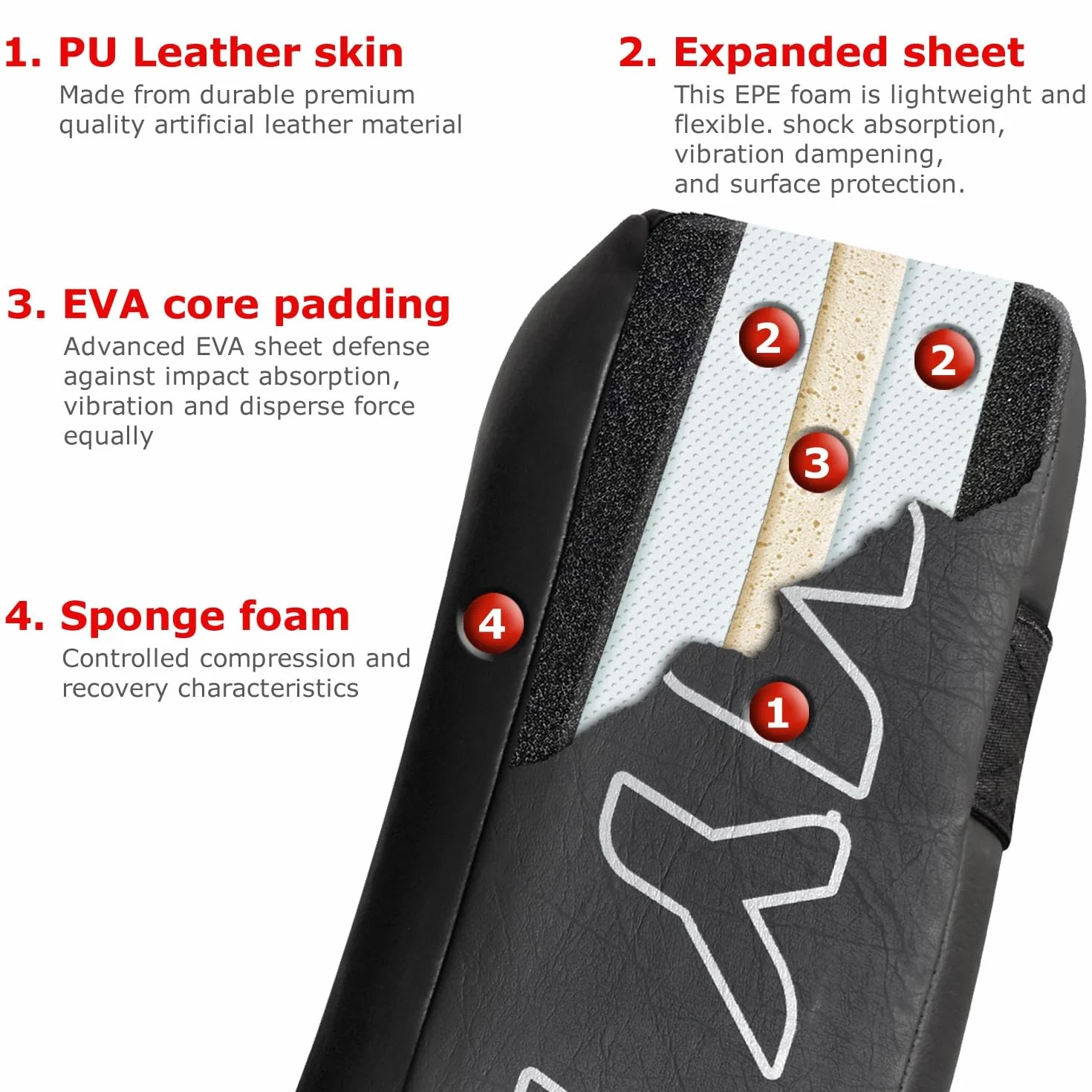 Mytra Fusion schlagpolster MMA Muay Thai Kick Pads Gebogene Kampfsport Karate pratzen Kickboxen pratze