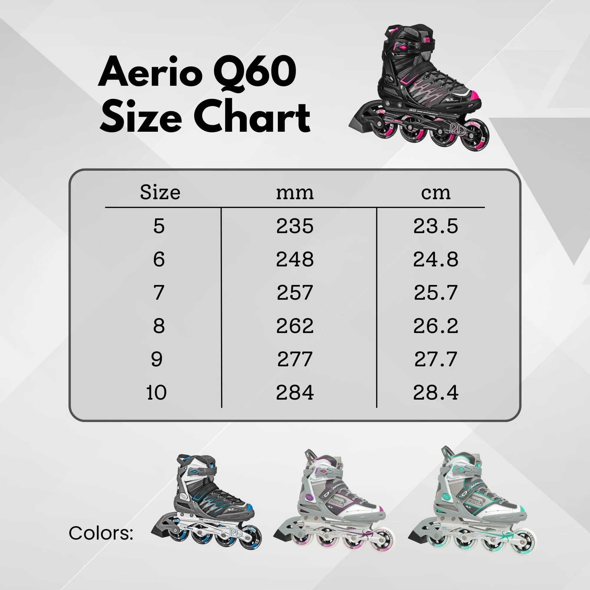 Roller Derby AERIO Q-60 Women's Inline, I359