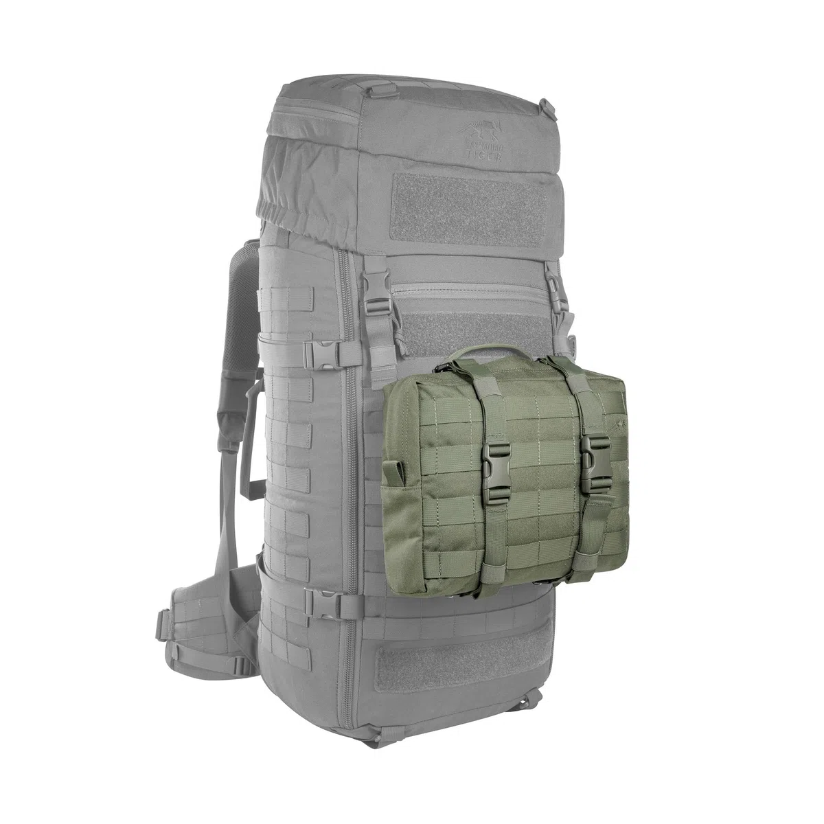 Tasmanian Tiger TT Tac Pouch 10 MKII 4L Rucksack Zusatz-Tasche, Molle-kompatible Deckel-Tasche für TT Base Pack