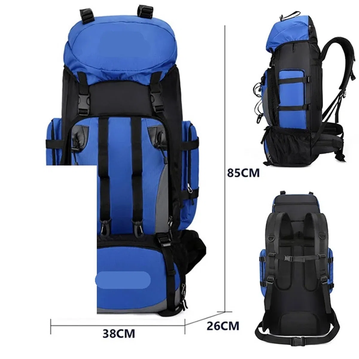 Wanderrucksack 90L Wasserdicht Wandern Camping Rucksack Trekking Tasche Große Kapazität Reise Outdoor Sport Taschen Ausrüstung Männer(Color5)