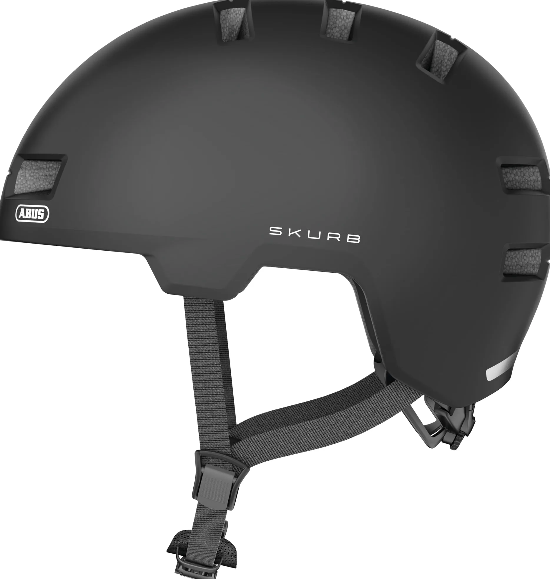 ABUS Stadthelm Skurb - Robuster Fahrradhelm für den Alltag, beim Skaten, BMX-Fahren oder Longboarden