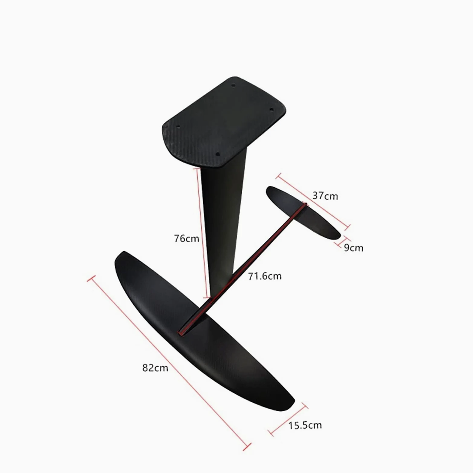Full Carbon Paddle Board Finne für Surfboard SUP Elektro Efoil Board - Genießen Sie Surfaktivitäten mit Windsurf Foil Board