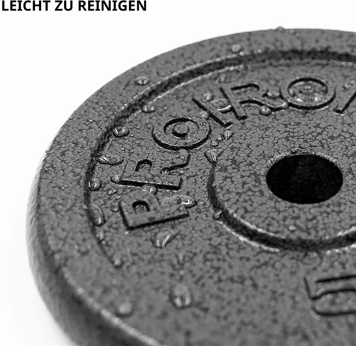 PROIRON Hantelscheiben-Set aus Gusseisen, 1,25 kg, 2,5 kg, 5 kg, 10 kg (verschiedene Größen) für 2,5 cm Hantelstange