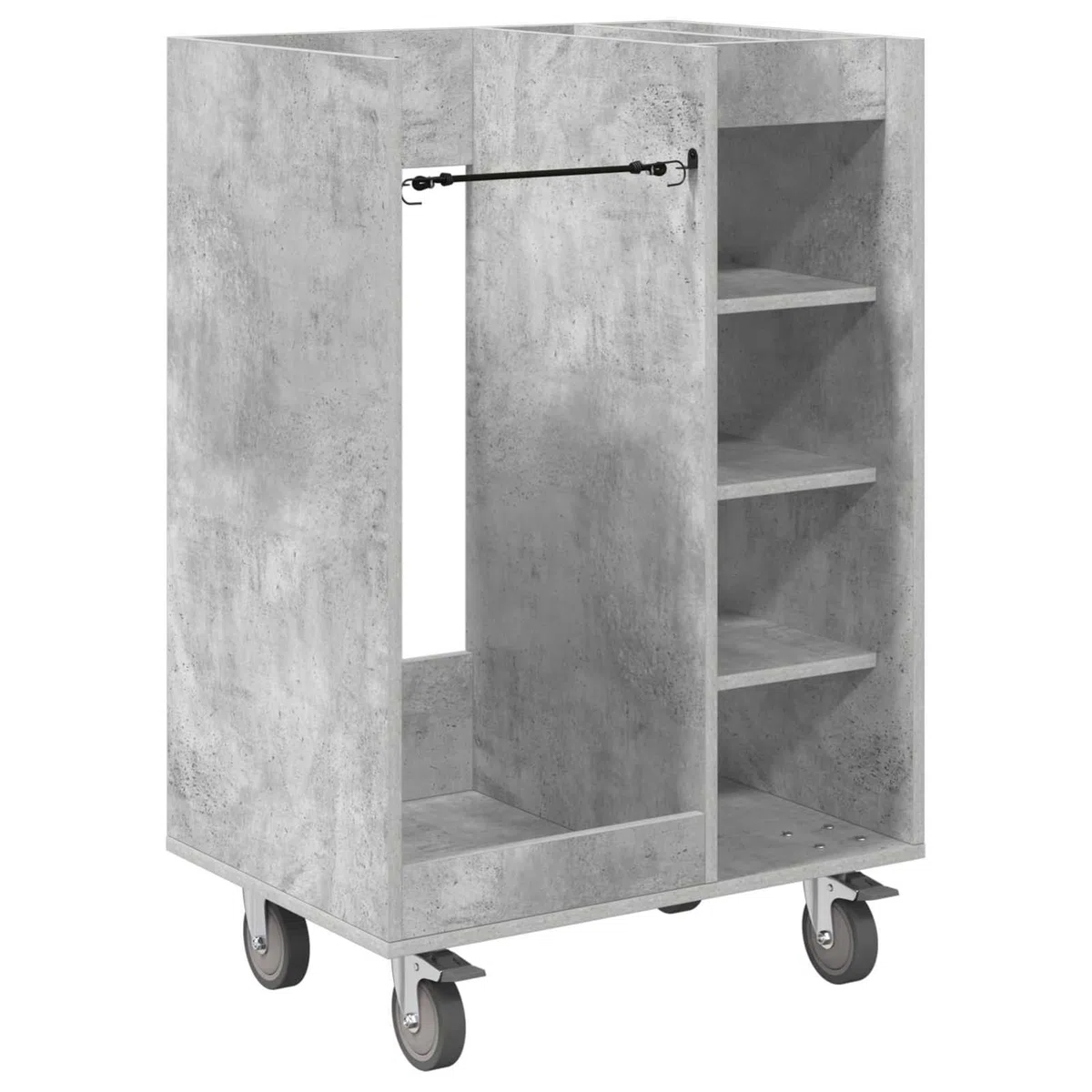 Gecheer Golfschrank mit Rädern, Aufbewahrungsschrank für Golfzubehör, 65 x 45 x 98 cm, Holzschrank mit Metallrückwand, freistehende Regale, für Garage oder Wohnraum