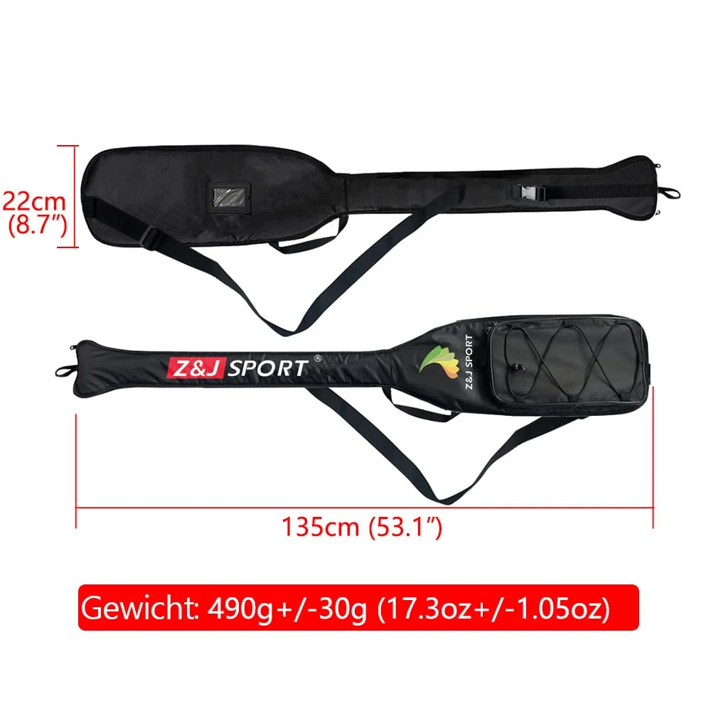 Z&J SPORT Drachenboot Paddel Tasche mit Sitz Netz Tasche große Kapazität wasserdicht Innenschicht