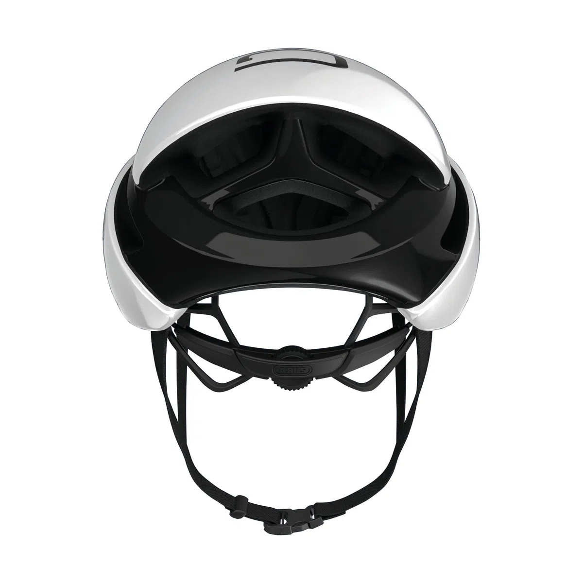 ABUS Unisex Fahrradhelm, Weiß (Polar White), L (59-62 cm) & Unisex – Erwachsene Helmtasche Helm Zubehör, Velvet Black, Universal