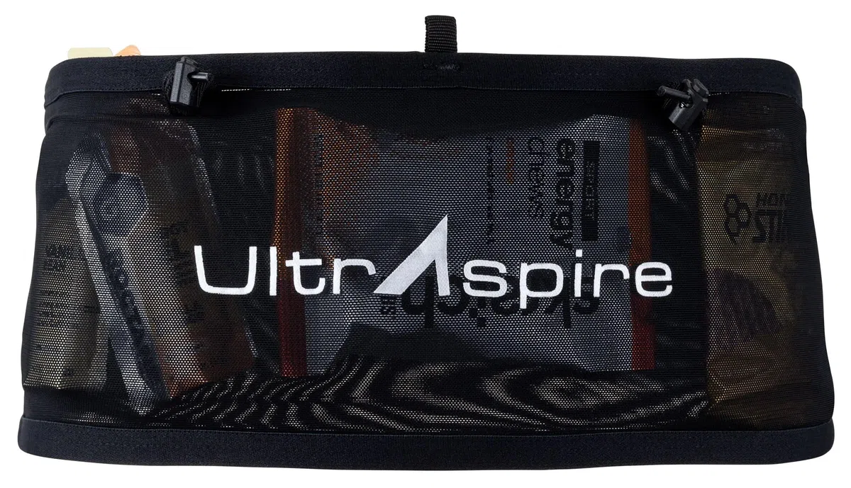 UltrAspire Taillengürtel für Rennsport, 7,6 cm, Schwarz, Größe S (Taillengröße: 71,1 - 76,2 cm)