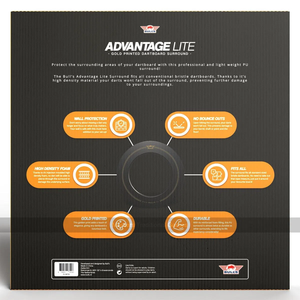 Bull's Advantage Gold Dartboard Surround
