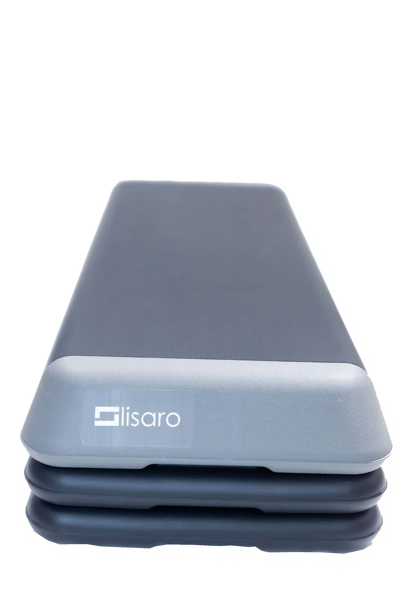 LISARO Aerobic Stepper XXL, Fitness Stepper, rutschfeste Heimfitness-Trainingsgeräte. höhenverstellbare (10/15/25 cm) Plattform, 110x42cm Stepp-Bench für Fitness, Workouts zu Hause und im Studio