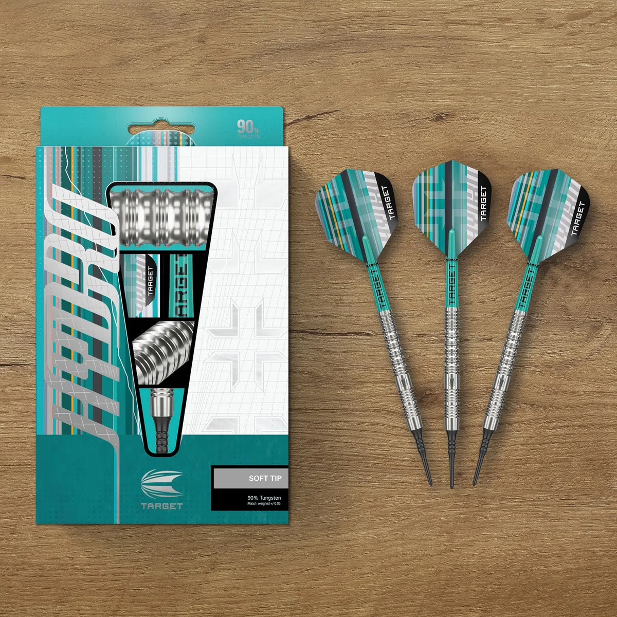 Target Darts Hydro 18g/20g 90% Tungsten Soft Dart Set Dartpfeile mit Kunststoffspitze Pro Ultra No.6 Flights Pro Grip Schäfte Pixel Points Profi Dart Pfeile für elektronische Dartscheibe