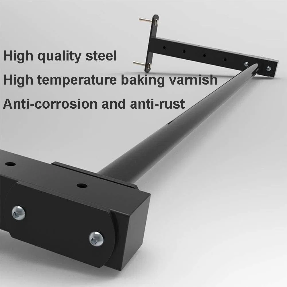 Fitnessgeräte Klimmzugstangen Decke Haushalt Höhe Einstellbar Arm Kraft Übung(Black)