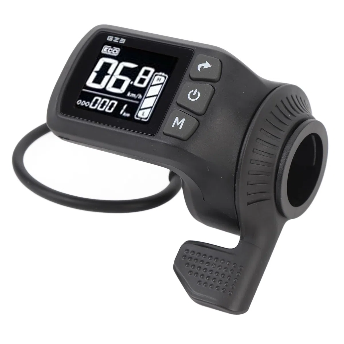 LCD-Display für Elektrofahrräder, Wasserdichter ABS-Hintergrundbeleuchtungsbildschirm mit 5-poligem Anschluss, für 24 V, 36 V, 48 V, 60 V, Elektrofahrräder, Roller