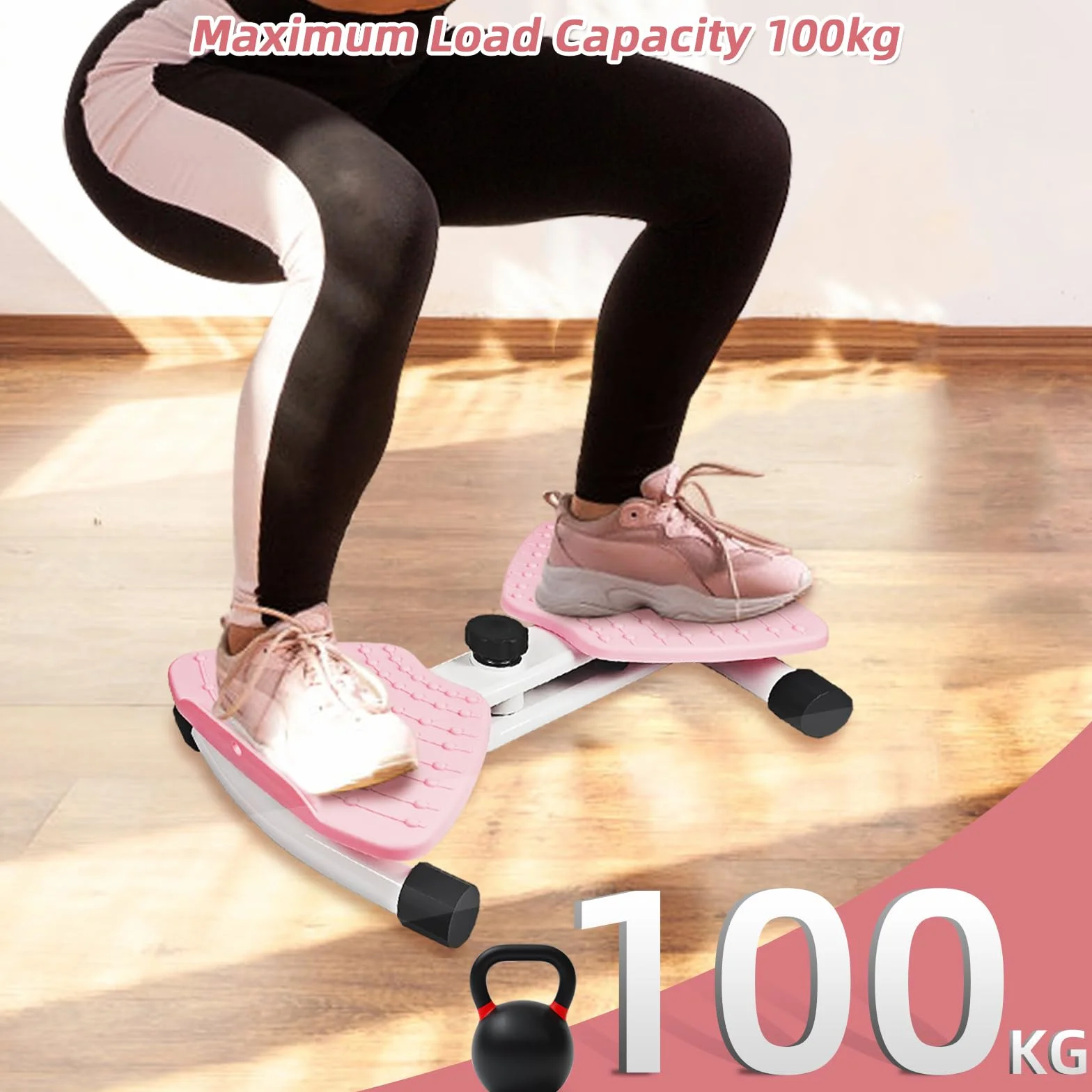 Waist Twister Machine, Taillentwister mit Kordelzug, Twist Waist Disc Board, Fitnessgeräte für Zuhause, Taillendrehmaschine für Frauen
