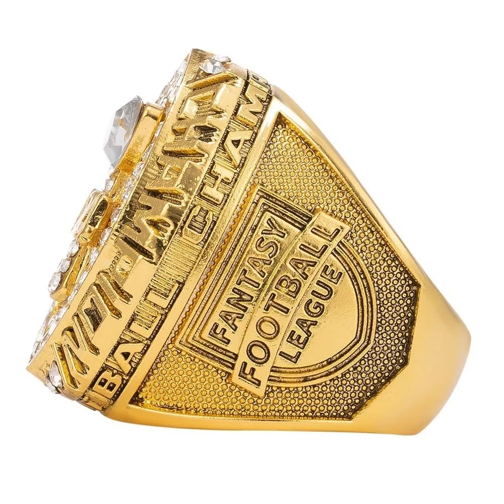 Fantasy Football Ringe 2024 Meisterschaftsringe Sammlung FFL Meisterschaftstrophäe Geschenkbox Ring Displaybox(8)