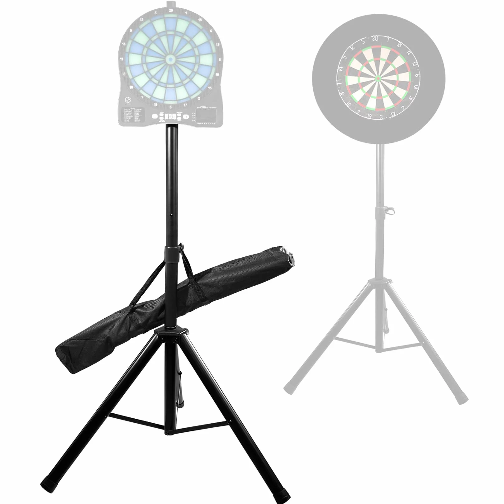 Turnart Dartständer für Dartscheibe Ständer,Dart Ständer Dart Zubehör für Dartscheibe Elektronisch,106-200 cm Heavy Dartständer 3.7KG Dartboard Ständer