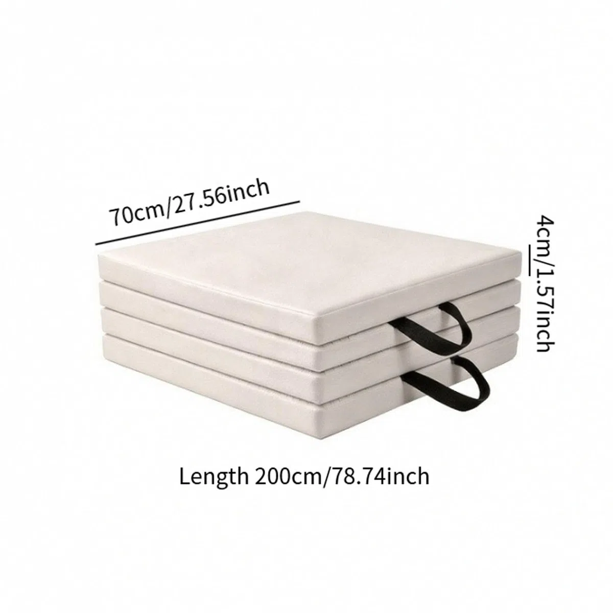 Yogamatte Faltbare Gymnastikmatte Trainingsmatte Fitnessmatte Platzsparend Kompakt Tragbar Komfortabel Anti Rutsch Aus PU für Zuhause Reise