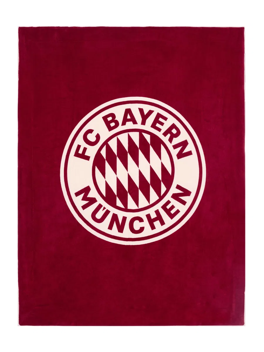 FC Bayern München Kuscheldecke I Sofadecke I Sherpa I Rot I 150 x200 cm