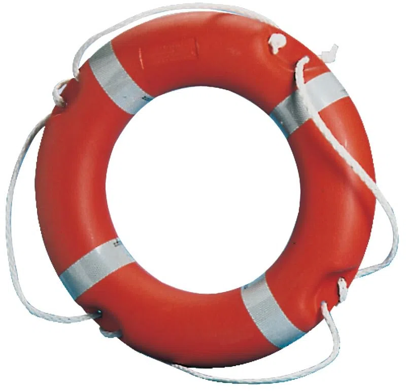 Solas Rettungsring - Rettungsreifen 60 cm ausgeschäumt mit 30 Meter Wurfleine