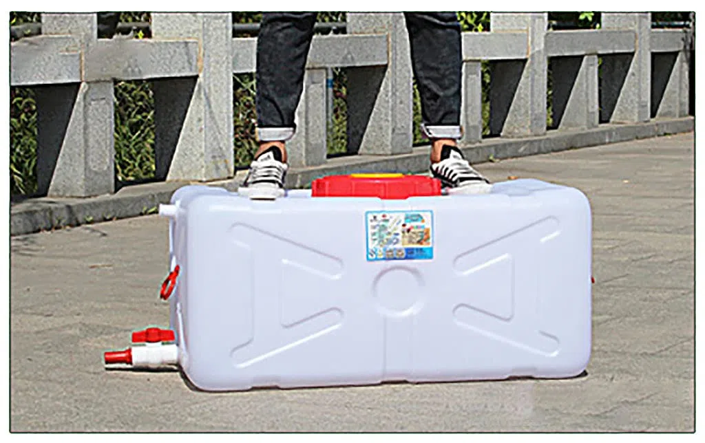 Wassertank aus dickem Kunststoff, 80 l, 100 l, tragbarer Wasserbehälter für Camping, Wandern, Chemikalienbehälter für Campingreisen, Outdoor-Aktivitäten, Wasserspeicherung, Weinfas