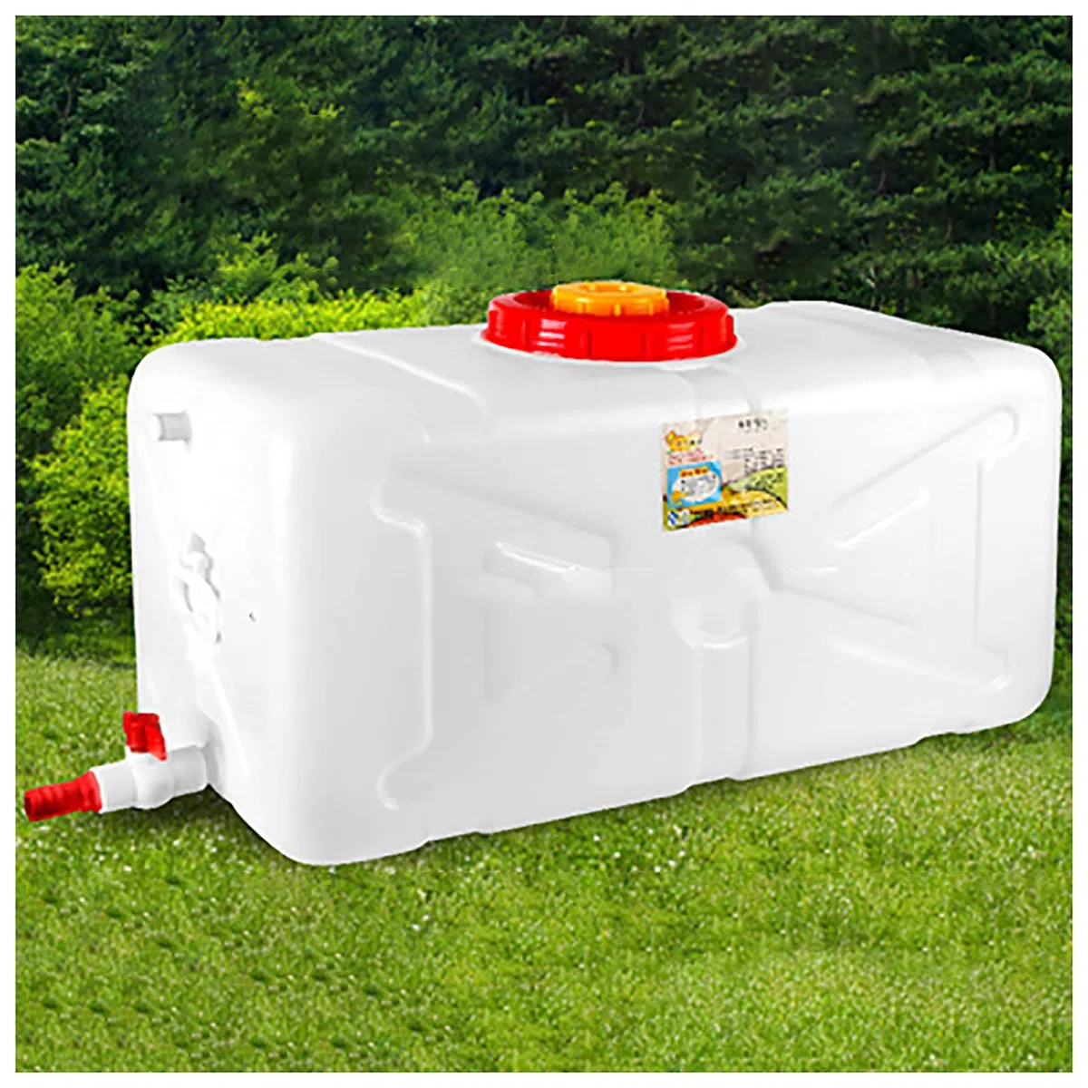 Wassertank aus dickem Kunststoff, 80 l, 100 l, tragbarer Wasserbehälter für Camping, Wandern, Chemikalienbehälter für Campingreisen, Outdoor-Aktivitäten, Wasserspeicherung, Weinfas