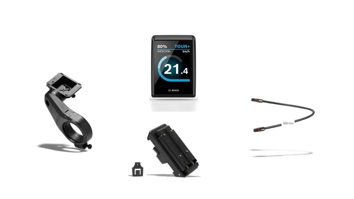 Nachrüstkit Display Kiox 500 mit 1-Arm-Halter Kit 31,8mm für Bosch SMART System BES3 Set (BHU3700) + (BDSYYYY)