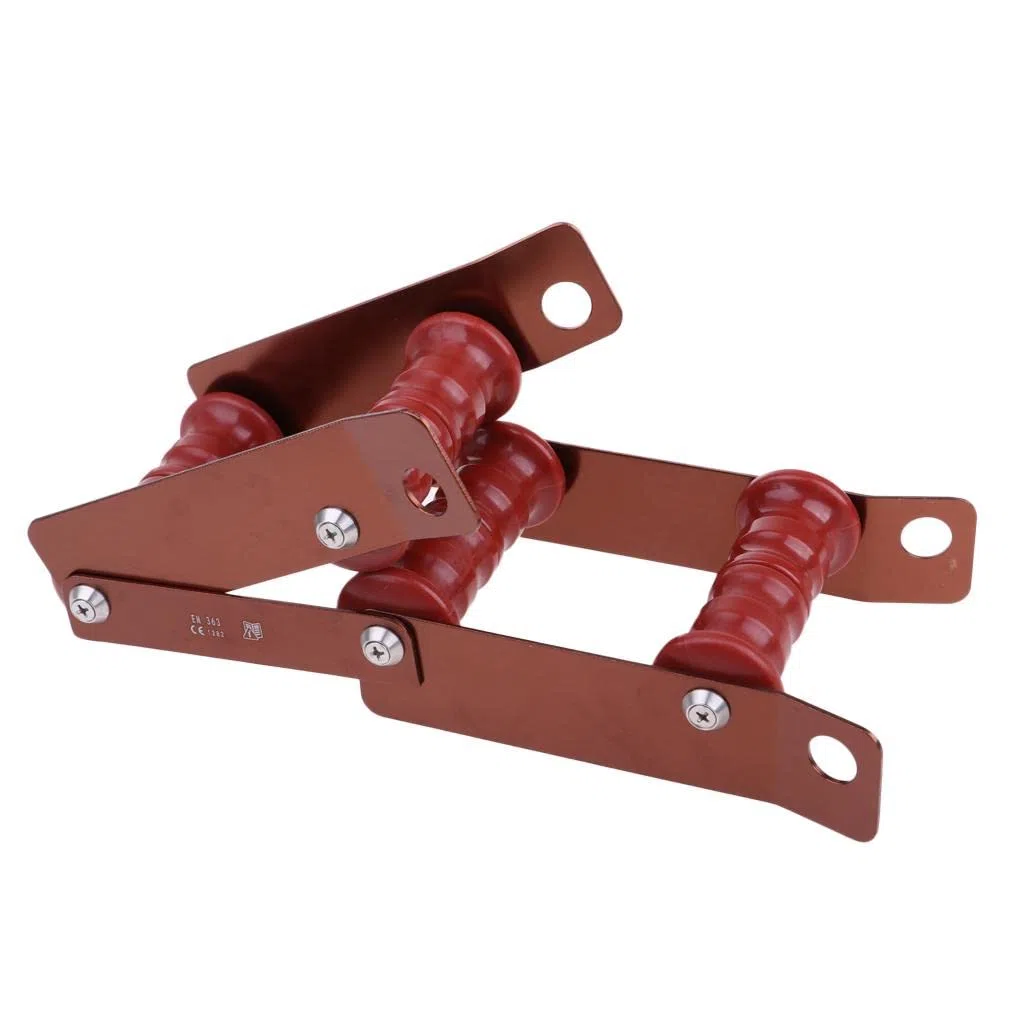 Kletterseil Kantenschutz Seilanker Schutz Vorrichtung mit Rollenmechanismus Und Verstellbarem Aluminiumlegierungskörper für Klettersport
