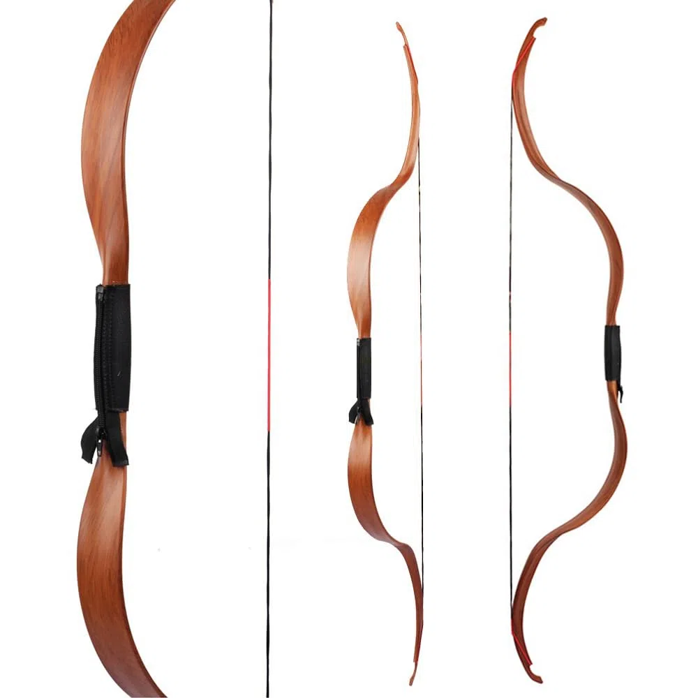 Traditioneller Langbogen Takedown Recurve Bogen 20lbs Handgemachter Holzbogen Bogenschießen Bogen und Pfeil Set Jagdbogen